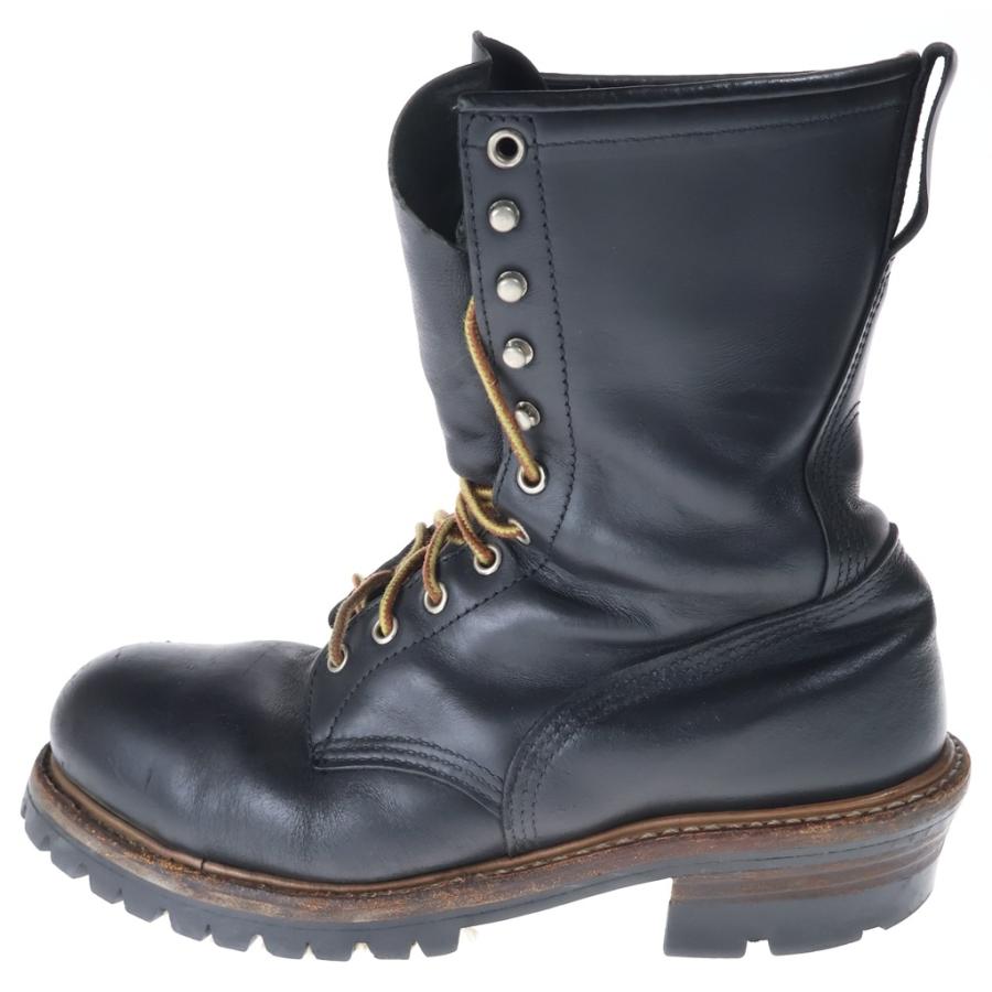 RED WING レッド ウイング 2218 刺繍羽タグ ロガーブーツ ブラック US9