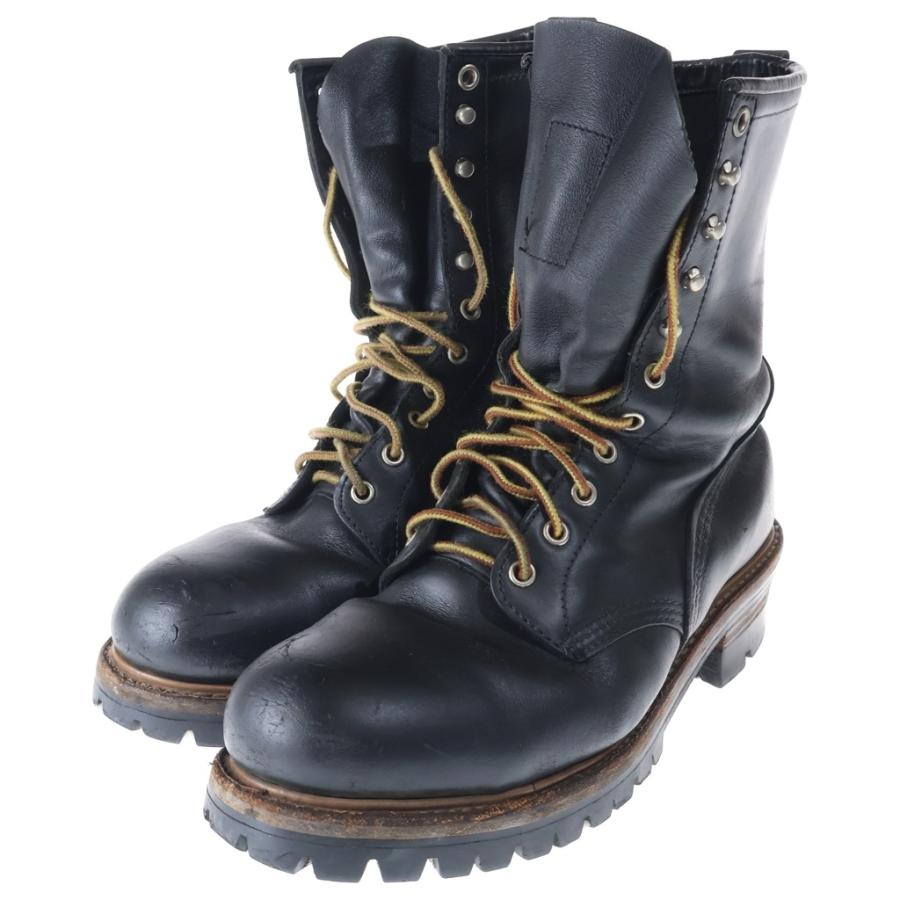 RED WING レッド ウイング 2218 刺繍羽タグ ロガーブーツ ブラック US9 