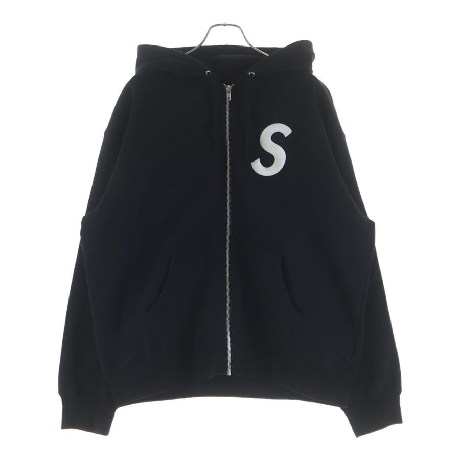 [即日発送]Supreme ブラック フルジップパーカー S刺繍 Supreme（シュプリーム） 25AW S Logo Zip Up Hooded Sweatshirt