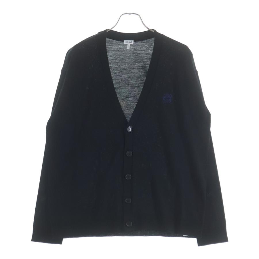 LOEWE（ロエベ） アナグラム刺繍カーディガン Q825Y16K05 ブラック