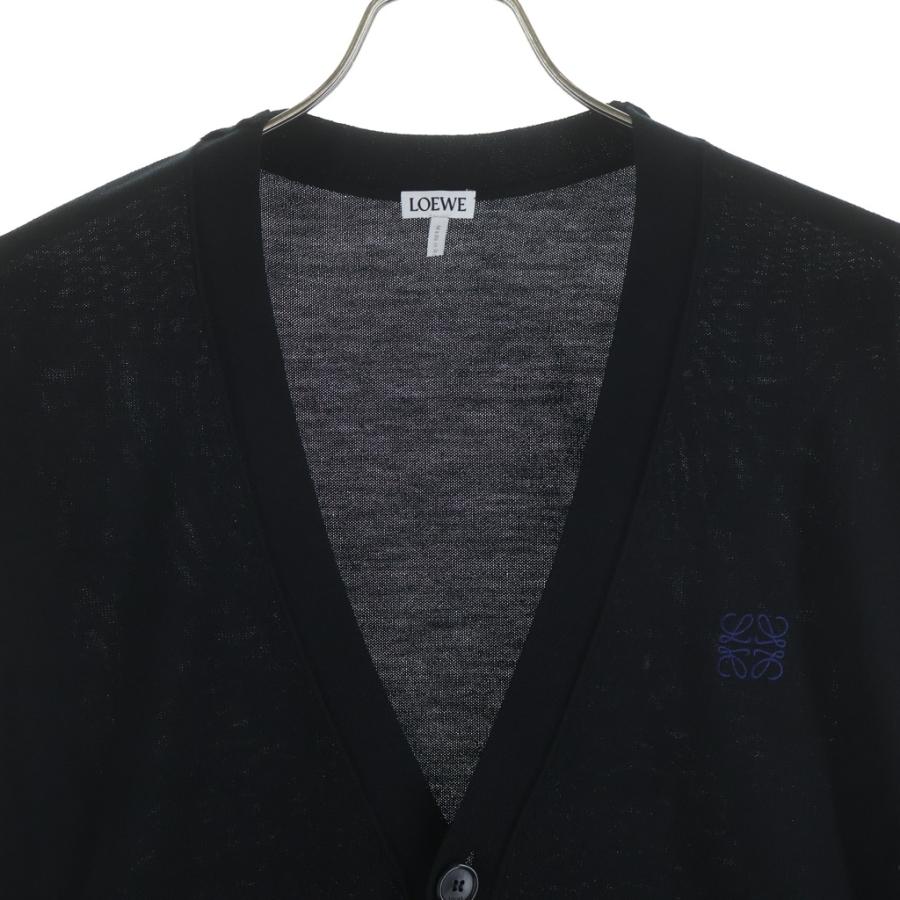 LOEWE（ロエベ） アナグラム刺繍カーディガン Q825Y16K05 ブラック