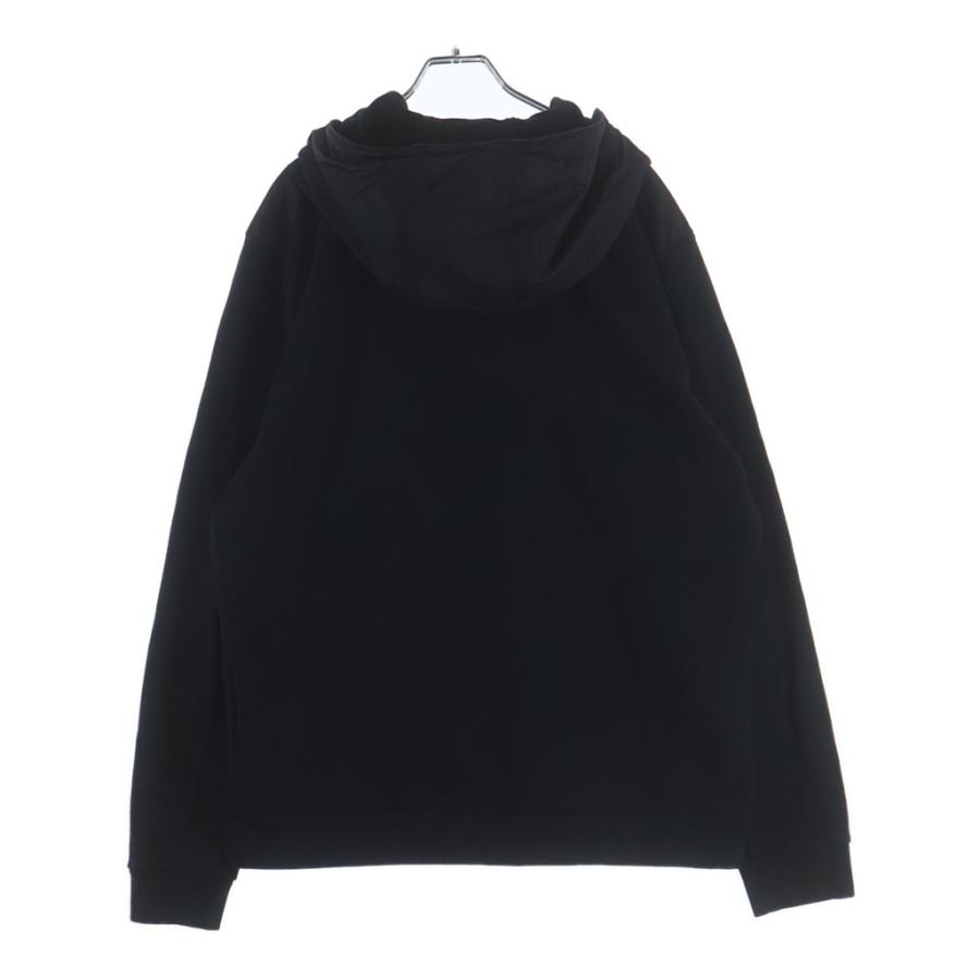 PRADA プラダ Cotton Logo Hoodie トライアングルロゴプリントスウェットプルオーバーパーカー ブラック ULJ19A R232の画像
