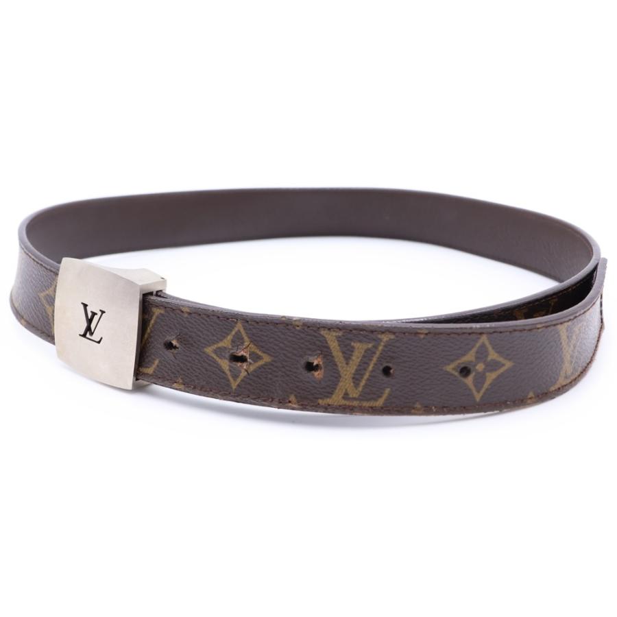 LOUIS VUITTON ルイヴィトン モノグラム サンチュール LV カットアウト ベルト ブラウン LOUIS VUITTON（ルイ・ヴィトン） モノグラム サンチュール LV カット