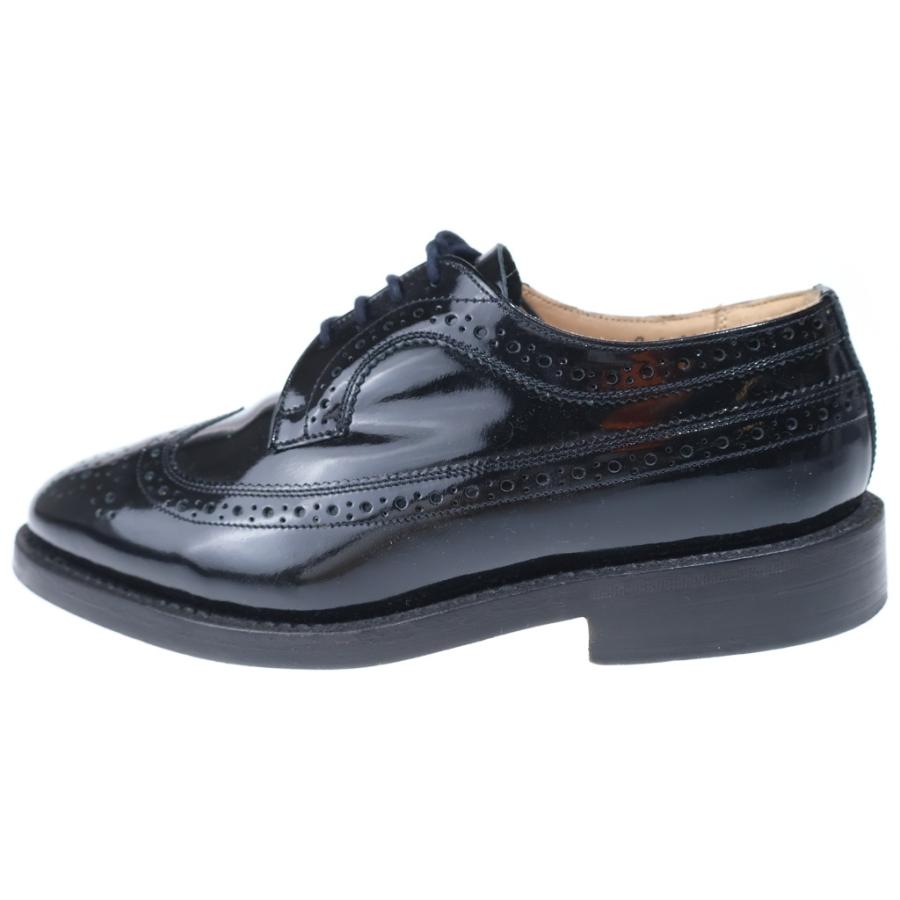 Tricker's ブラック ウィングチップローファー Tricker's（トリッカーズ） ウィングチップ ウェスタンレザー