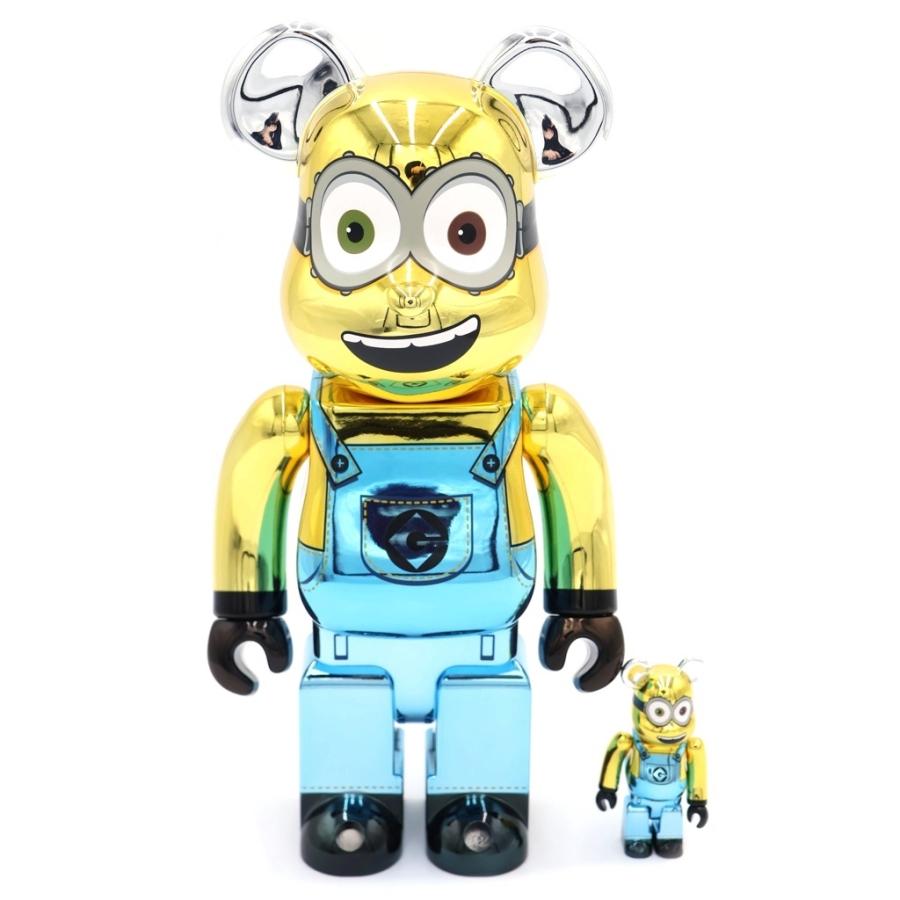 BE@RBRICK ベアブリック MEDICOM TOY KEVIN Chrome Ver. ミニオン BOB