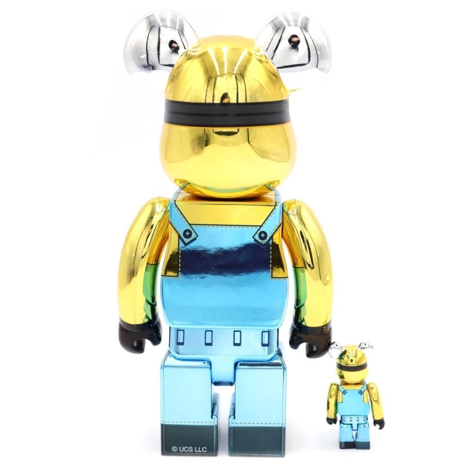 BE@RBRICK ベアブリック MEDICOM TOY KEVIN Chrome Ver. ミニオン BOB