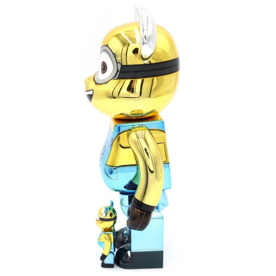 BE@RBRICK ベアブリック MEDICOM TOY KEVIN Chrome Ver. ミニオン BOB