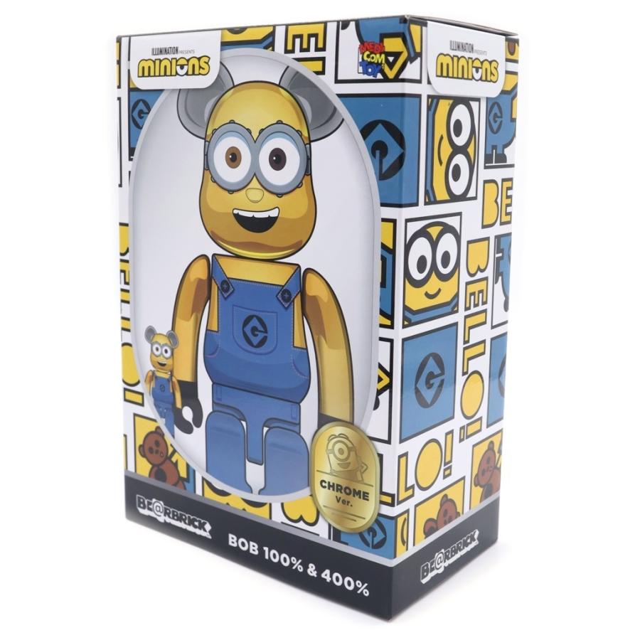 BE@RBRICK ベアブリック MEDICOM TOY KEVIN Chrome Ver. ミニオン BOB