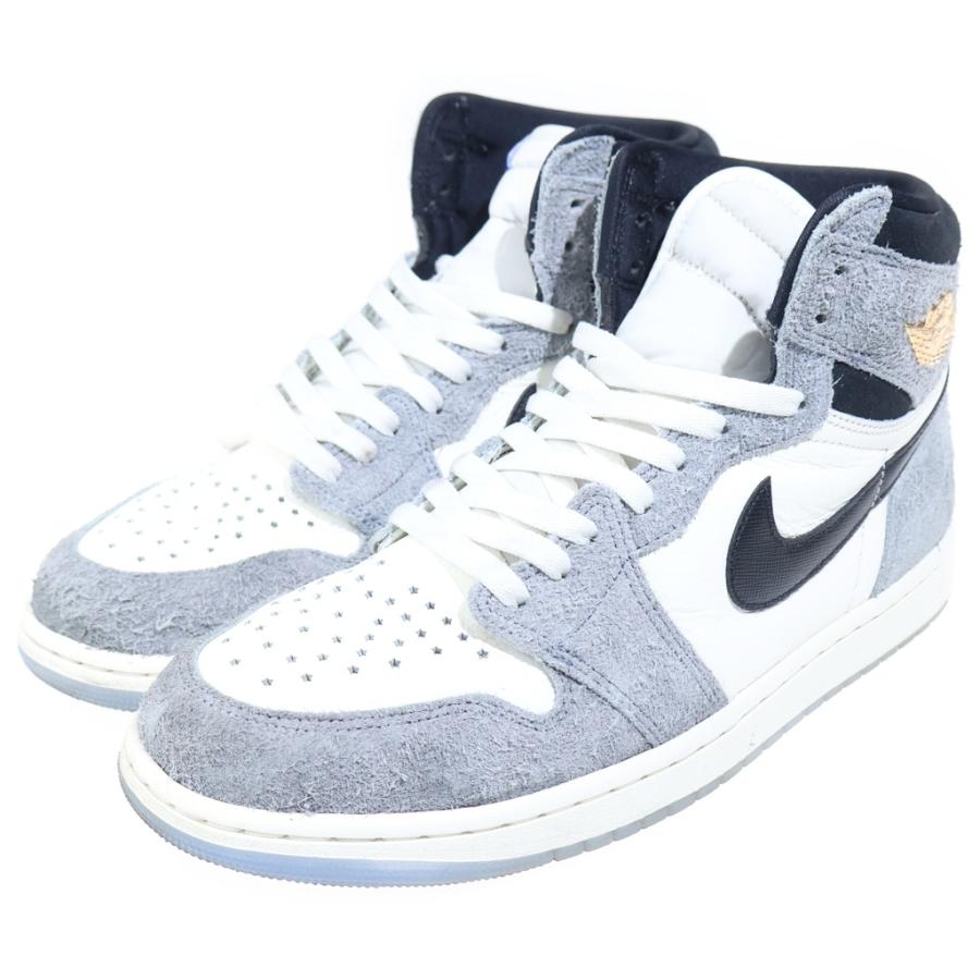 エアジョーダン ハイカット スニーカー グレー/ホワイト NIKE（ナイキ） AIR JORDAN RETRO HIGH OG COOL GREY エアジョーダン1
