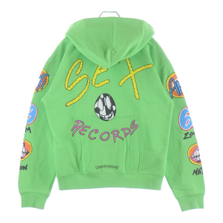 CHROME HEARTS クロムハーツ PPO SEXRCD GRN HD PLV MATTY BOY sex records プリントパーカー グリーン L CHROME HEARTS（クロムハーツ） 21AW ×MATTY BOY PPO SEXRCD GRN HD