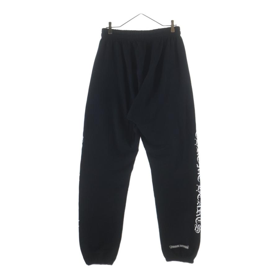 CHROME HEARTS クロムハーツ SWTSHRT PANTS フロントスクロールラベル サイドロゴ プリント スウェットパンツ ブラック CHROME HEARTS（クロムハーツ） SWTSHRT PANTS フロントスクロール