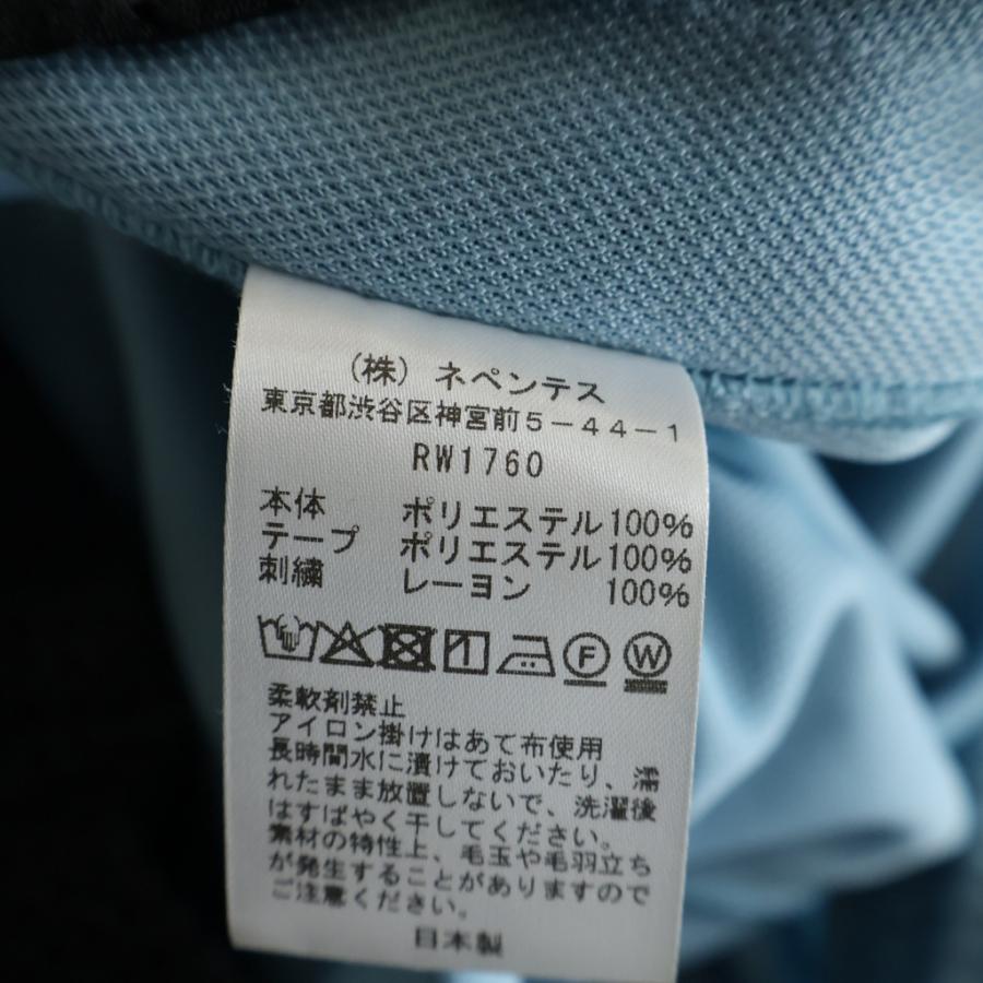 Needles ニードルス ×TW POLY SMOOTH TRACK PANTS トゥ ポリエステル スムース ロゴデザイントラックパンツ ブルー RW1760 Needles（ニードルス） ×TW POLY SMOOTH TRACK PANTS トゥ
