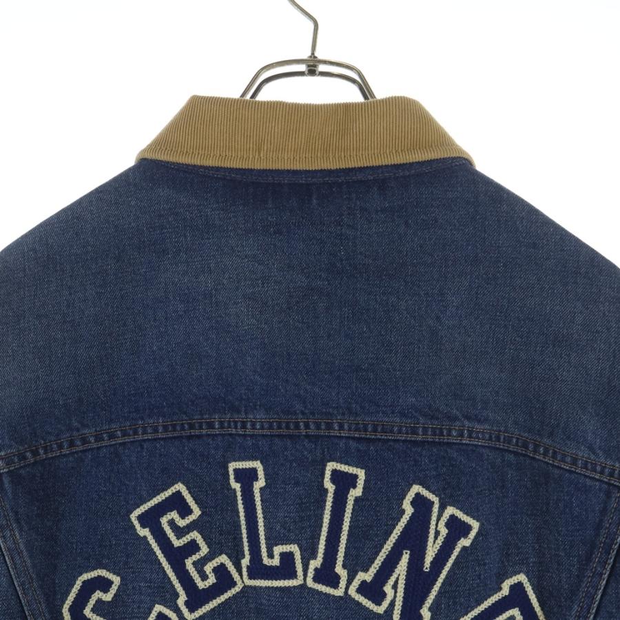 CELINE（セリーヌ） TRUCKER JACKET バックロゴ トリオンフボタン 襟