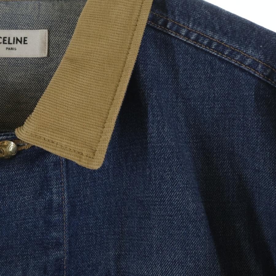 CELINE（セリーヌ） TRUCKER JACKET バックロゴ トリオンフボタン 襟