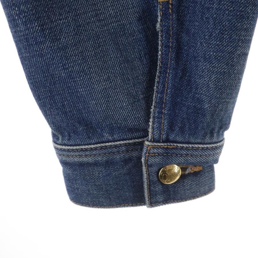 CELINE（セリーヌ） TRUCKER JACKET バックロゴ トリオンフボタン 襟