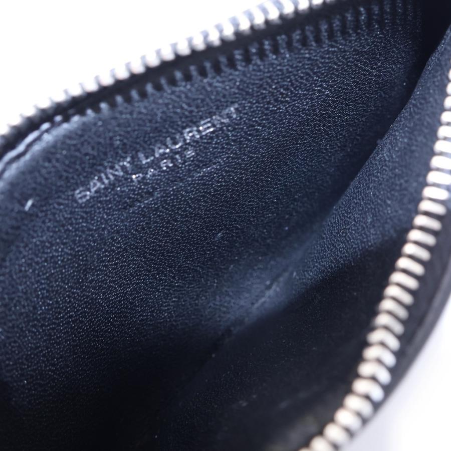 SAINT LAURENT PARIS サンローランパリ スカルパイナップル総柄 レザーカードケース ブラック 458593 SAINT LAURENT PARIS サンローランパリ スカルパイナップル総柄 レザー