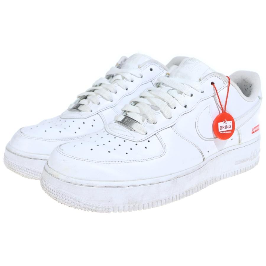 NIKE ナイキ ×SUPREME AIR FORCE1 シュプリーム エアフォース1 ローカットスニーカー ホワイト US9.5/27.5cm CU9225-100 NIKE（ナイキ） ×SUPREME AIR FORCE1 エアフォース1 レザーローカット