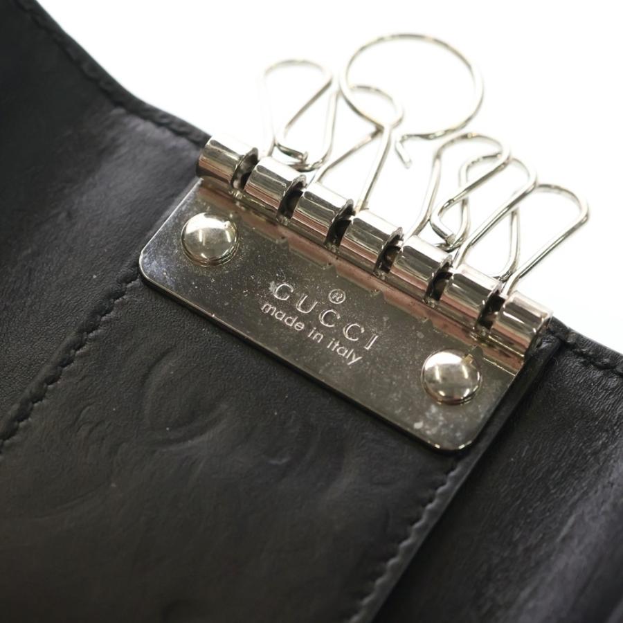 GUCCI（グッチ） グッチシマ 6連キーケース ブラック 473924・496085