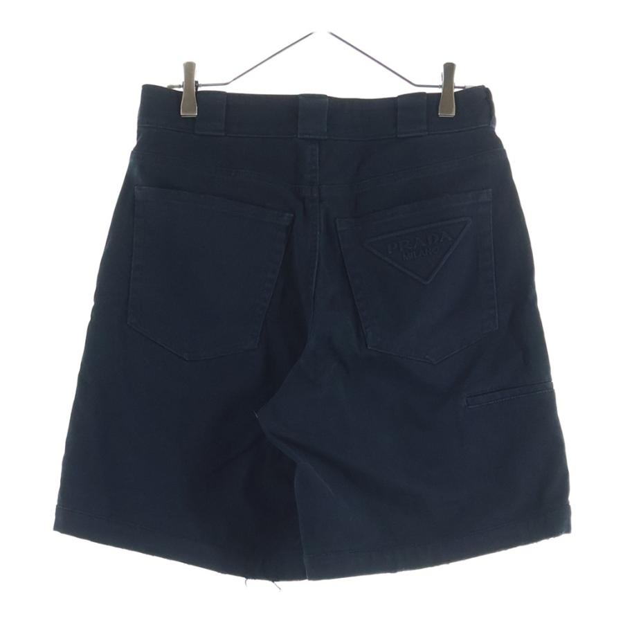 PRADA（プラダ） 22SS Logo Distressed Washed Denim Shorts ロゴ