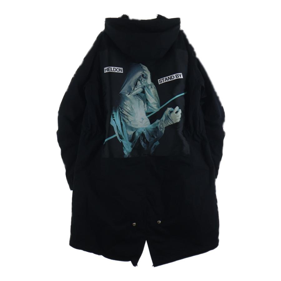 UNDERCOVER アンダーカバー 25AW 2-in-1 parka 背面グラフィックモッズコート ロングコート ブラック UC2E4310-2 UNDERCOVER（アンダーカバー） 25AW 2-in-1 parka 背面グラフィック