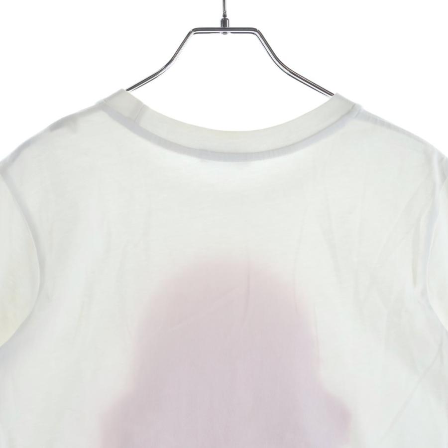 MONCLER 半袖 Tシャツ ホワイト ピンク ロゴプリント S MONCLER（モンクレール） ロゴプリント半袖Tシャツ カットソー