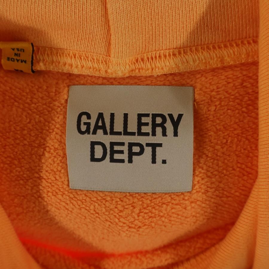GALLERY DEPT. ギャラリーデプト LOGO HOODIE フロントロゴプリント プルオーバースウェットパーカー オレンジ GALLERY DEPT. ギャラリーデプト LOGO HOODIE フロントロゴプリント