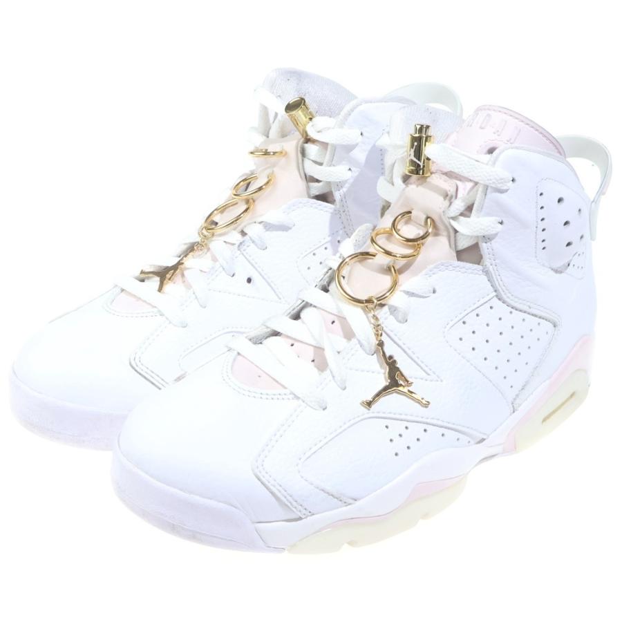NIKE ナイキ WMNS AIR JORDAN6 RETRO ウィメンズ エアージョーダン6 レトロ レザーハイカットスニーカー ホワイト/ピンク DH9696-100 US11/28cm NIKE（ナイキ） WMNS AIR JORDAN6 RETRO ウィメンズ エアージョーダン6