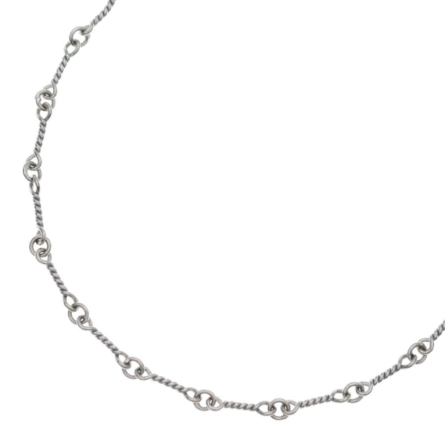 CHROME HEARTS クロムハーツ 18KWG NECKCHAIN T20 ツイストチェーンネックレス 20inch ホワイトゴールド BCA003 CHROME HEARTS（クロムハーツ） 18KWG NECKCHAIN T20 ツイストチェーン