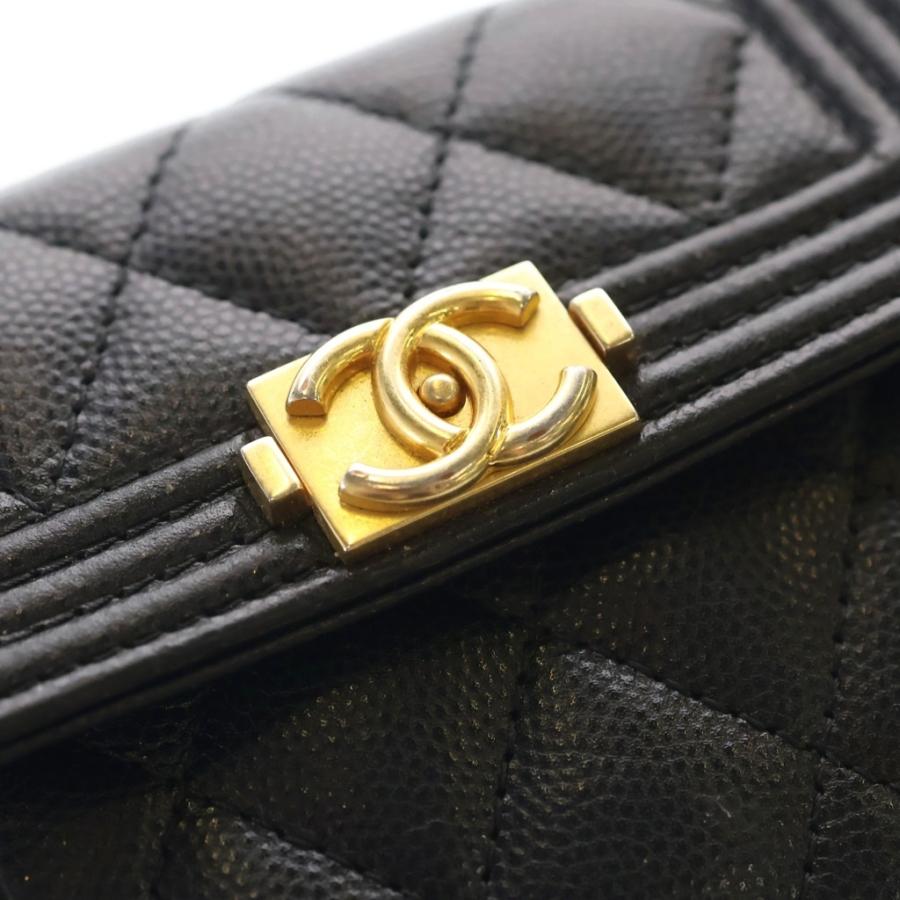CHANEL✨シャネル✨財布✨ボーイシャネル✨コンパクトウォレット✨キャビア CHANEL（シャネル） ボーイシャネル コンパクトウォレット キャビア