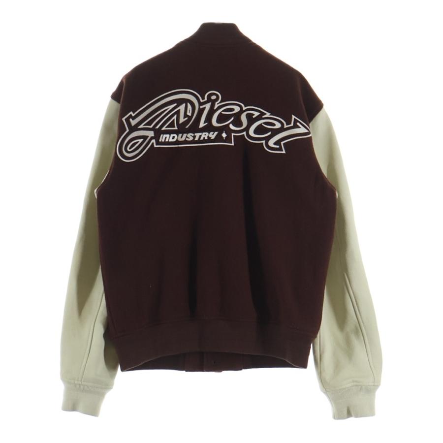 DIESEL ディーゼル 78 ワッペン ウールスタジャン ブラウン A18503 DIESEL（ディーゼル） 78 ワッペン ウールスタジャン ブラウン A18503