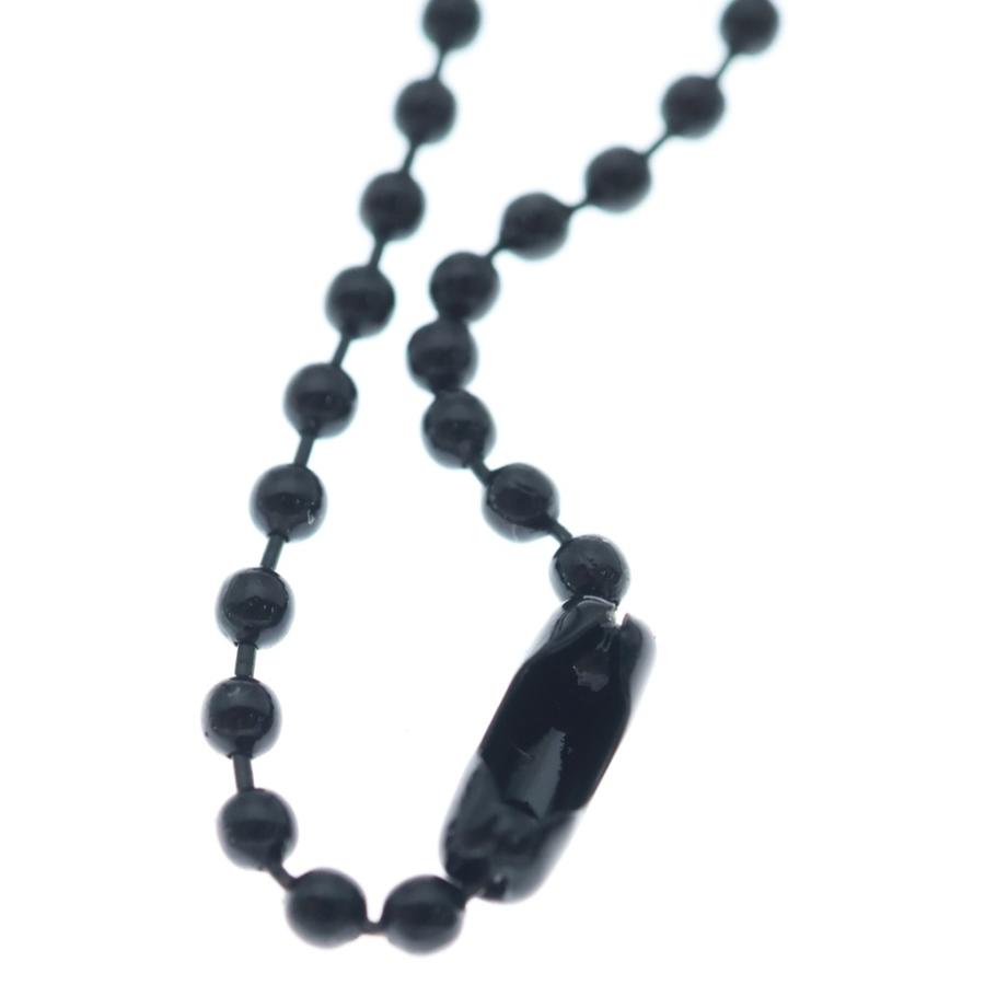 [正規品]CHROME HEARTSシリコンラバーネックレスBSフレア　ブラック CHROME HEARTS（クロムハーツ） RUBBER BS FLUER BS フレア ラバー
