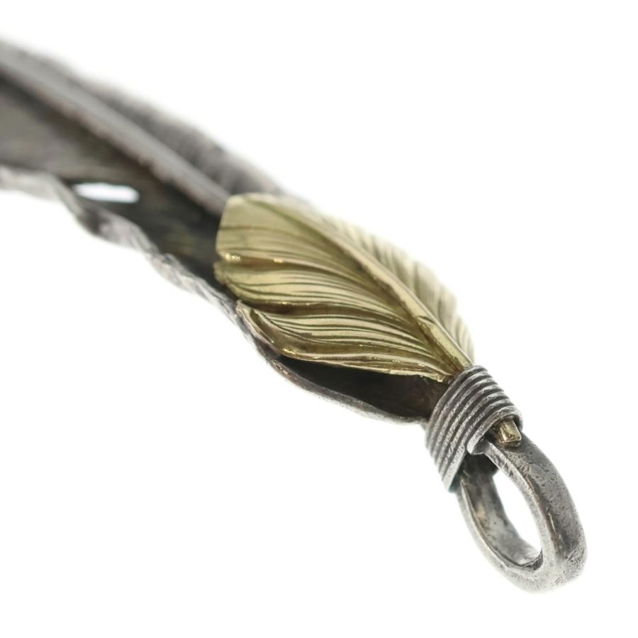 goro's（ゴローズ） 【現行】上金特大フェザー 左向き ネックレス