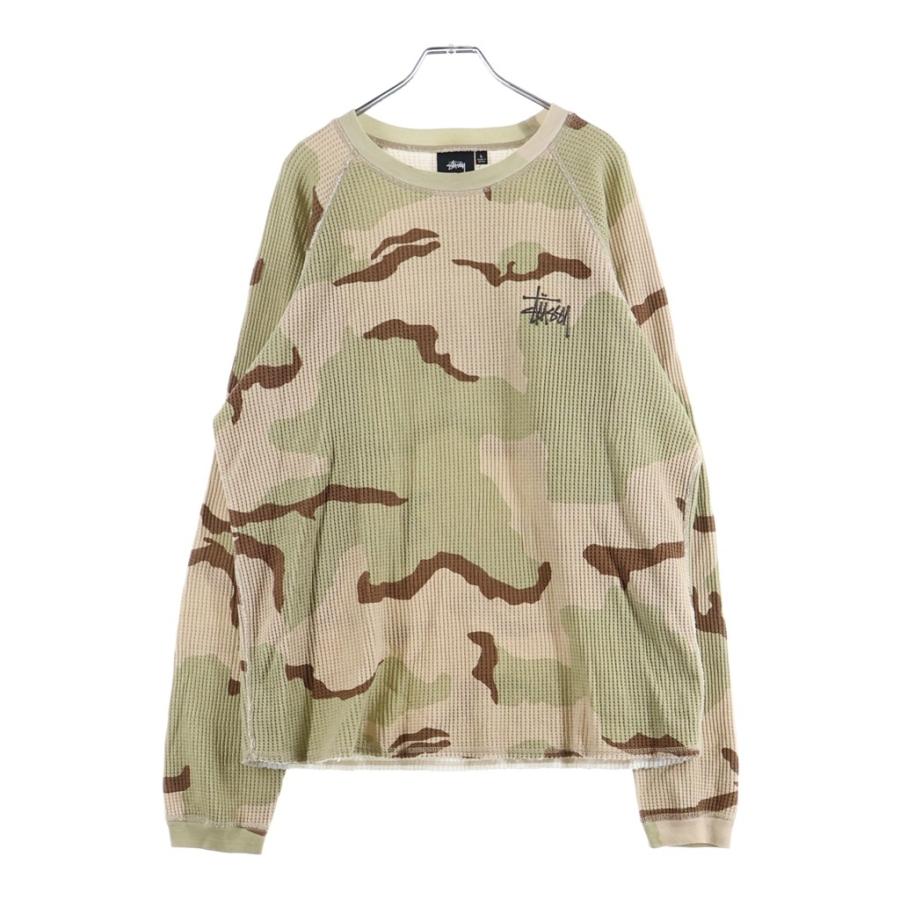 STUSSY（ステューシー） Basic Stussy Thermal Sand Camo カモ柄クルー