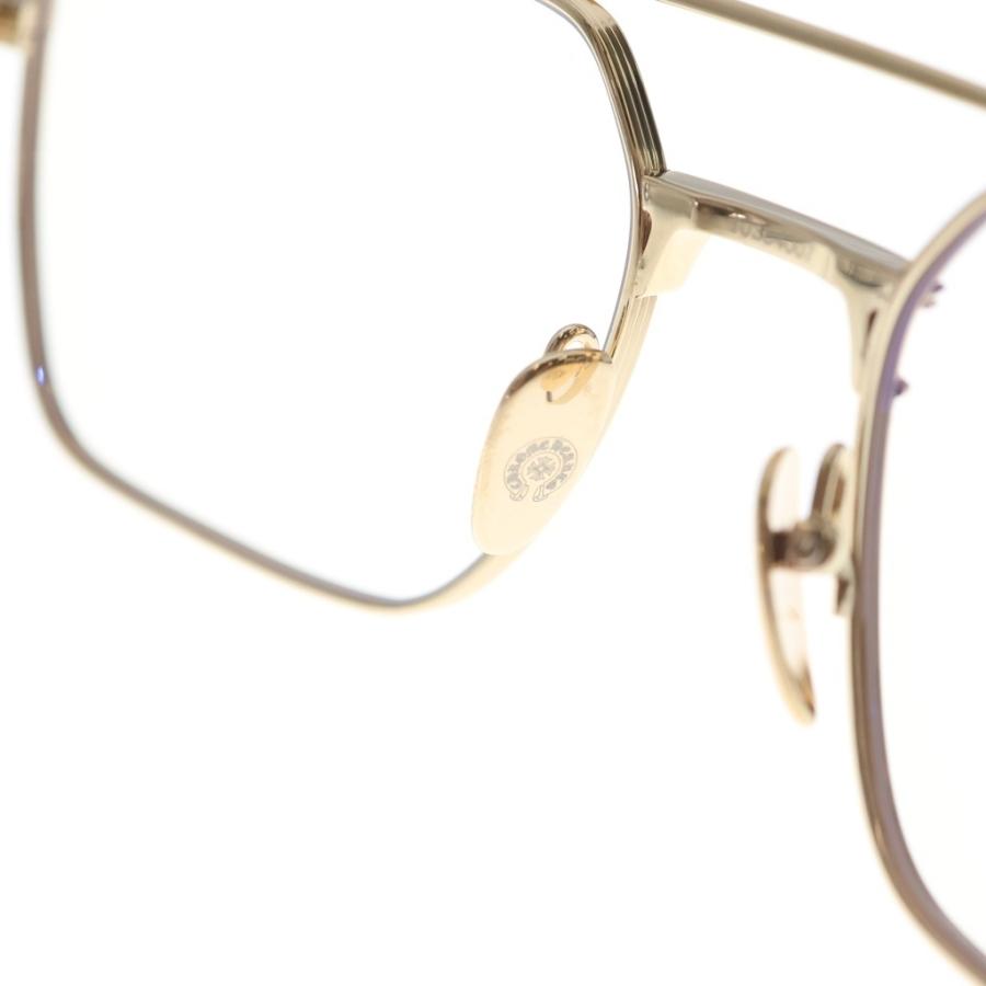 Chrome Hearts サングラス ブラウン クロスモチーフ CHROME HEARTS（クロムハーツ） サイドCHクロスクロスモチーフ