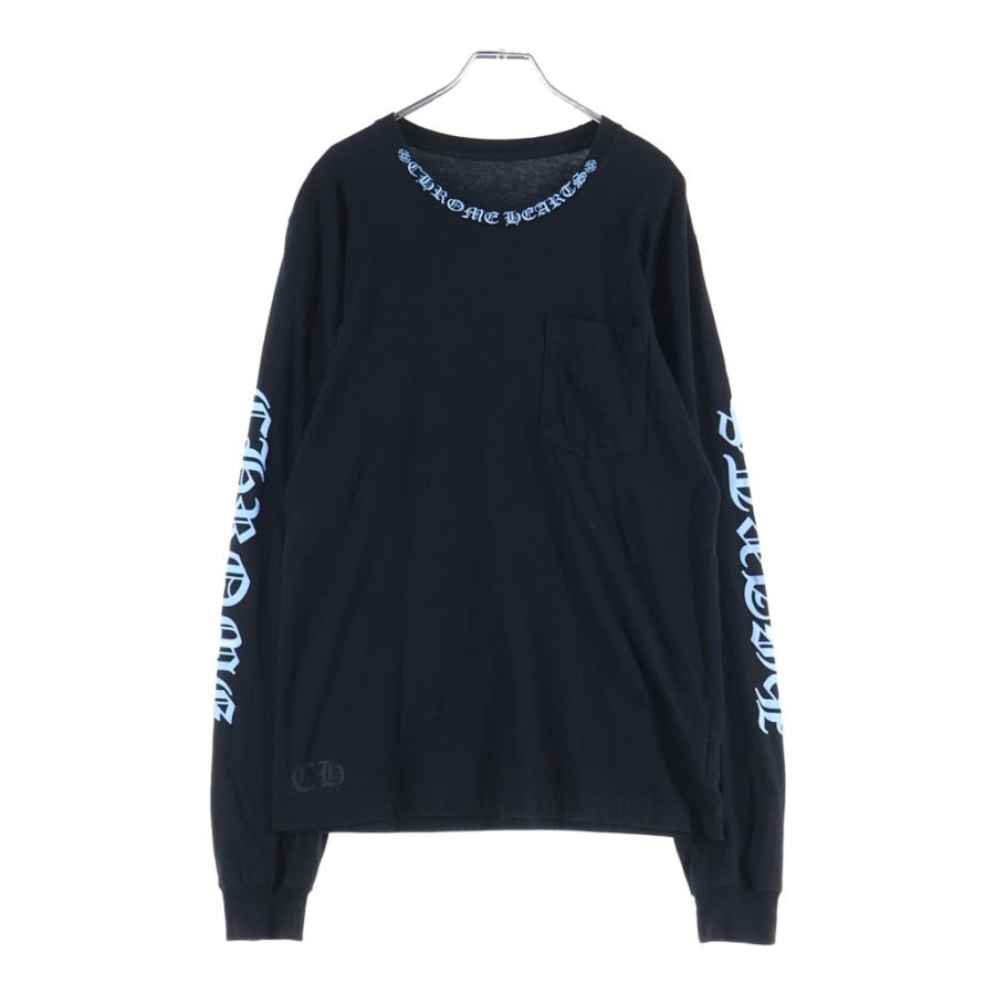 CHROME HEARTS クロムハーツ ネックロゴ 長袖Tシャツ CHROME HEARTS（クロムハーツ） CH L/S T-SHIRT ネックロゴ 長袖T
