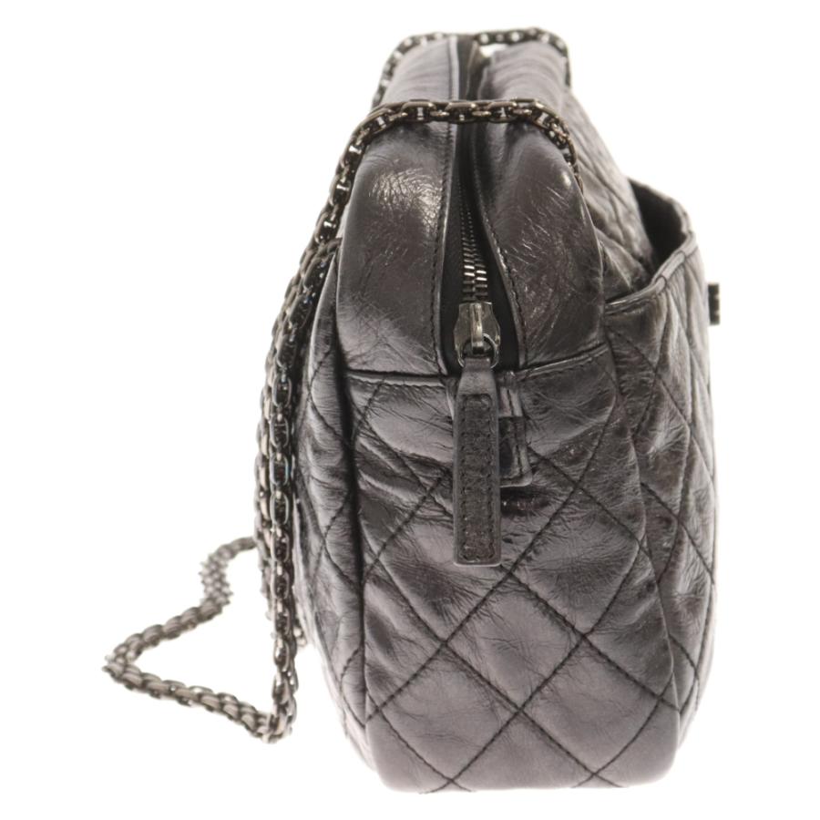 極美品✨シャネル　ショルダーバッグ　マトラッセ　2.55 メタリック　ブラック 極美品✨シャネルショルダーバッグマトラッセ2.55 メタリックブラック