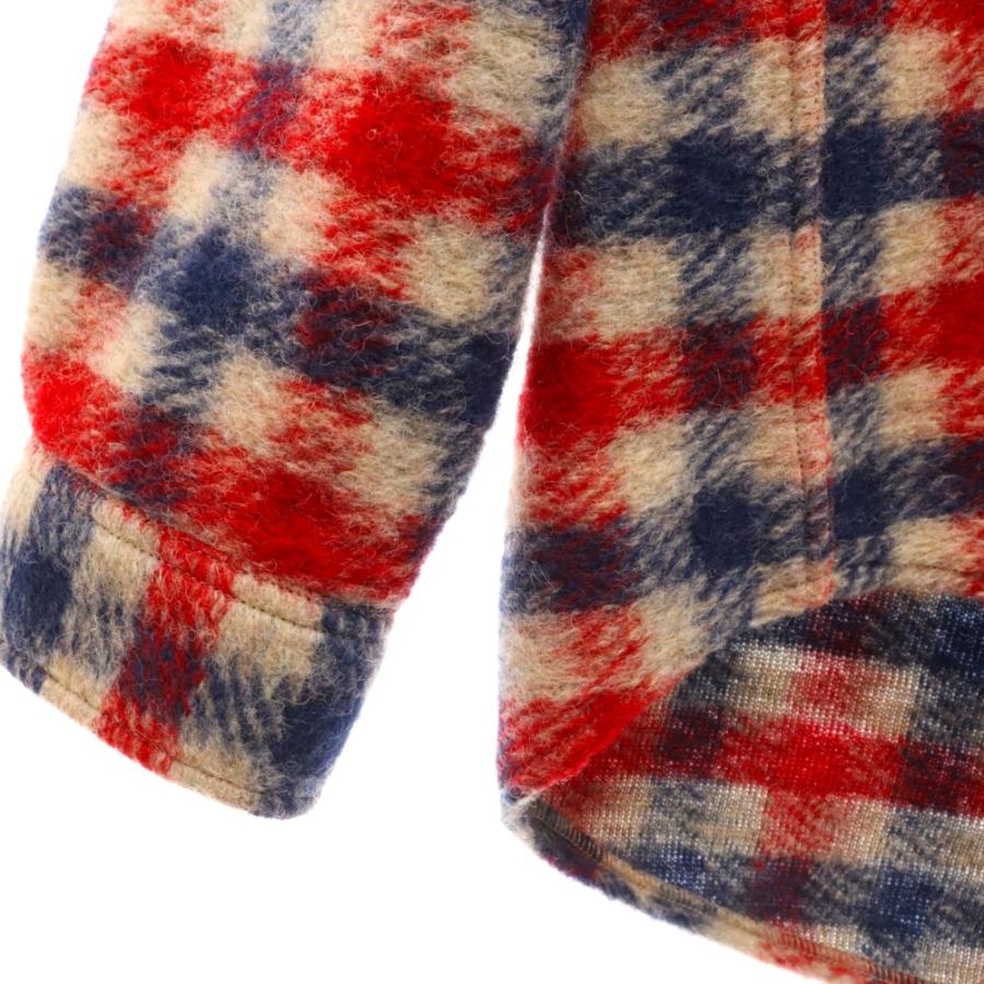 GUCCI グッチ マッシュルーム刺繍 ウール 長袖シャツ 636405 GUCCI グッチ マッシュルーム刺繍 ウール 長袖シャツ 636405