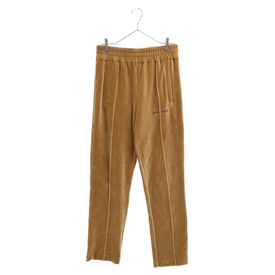 Palm Angels パームエンジェルス Velvet Track Pants ロゴ刺繍 ベロア 