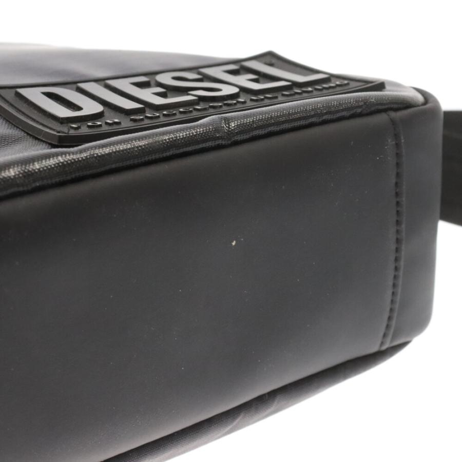 DIESEL（ディーゼル） ナイロンロゴショルダーバッグ ブラック X08152