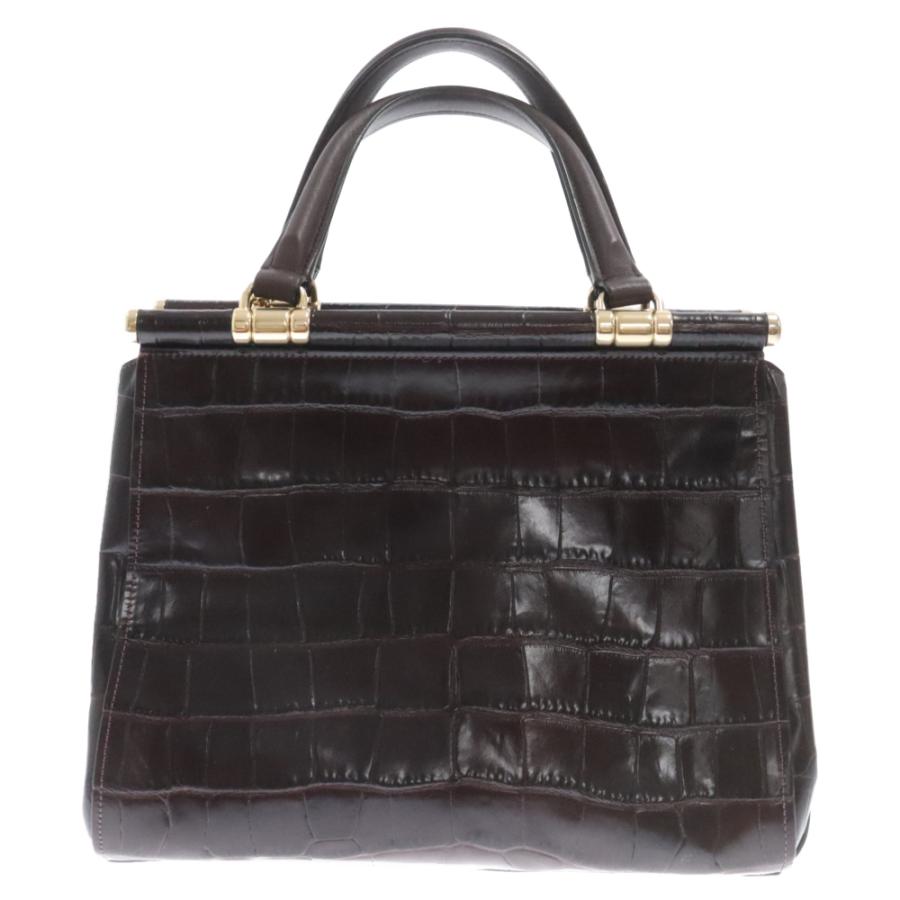 COACH（コーチ） クロコ型押し レザー ハンドバッグ F1857-31660