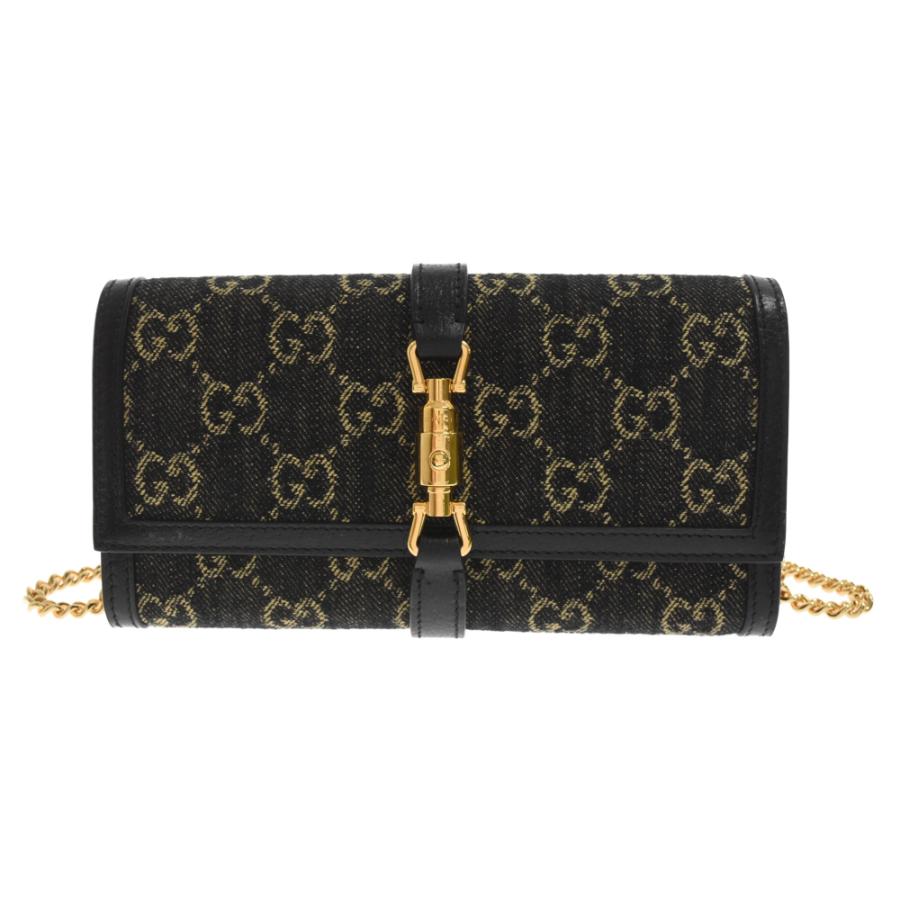 GUCCI グッチ ジャッキー 1961 GGジャガードデニム チェーン GUCCI グッチ ジャッキー 1961 GGジャガードデニム チェーン