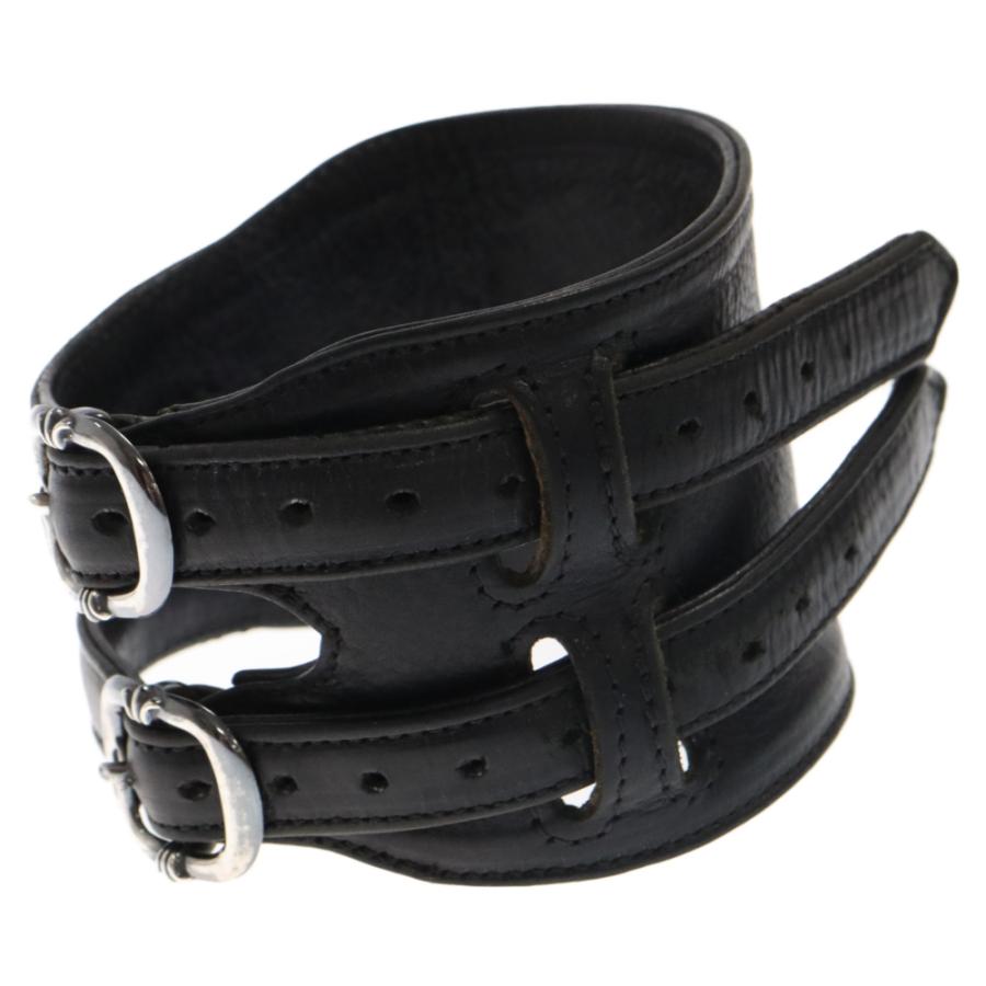 CHROME HEARTS クロムハーツ DOUBLE RR/ダブルロックンロール レザー  