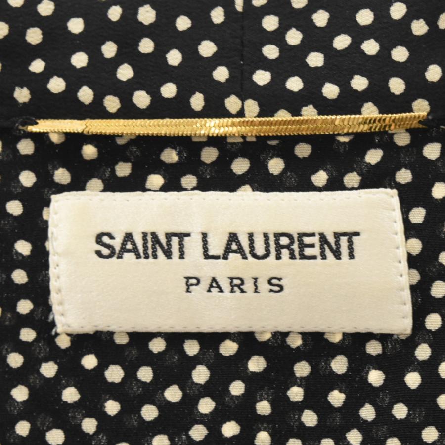 SAINT LAURENT PARIS サンローランパリ シルク ドット フリル SAINT LAURENT PARIS サンローランパリ シルク ドット フリル