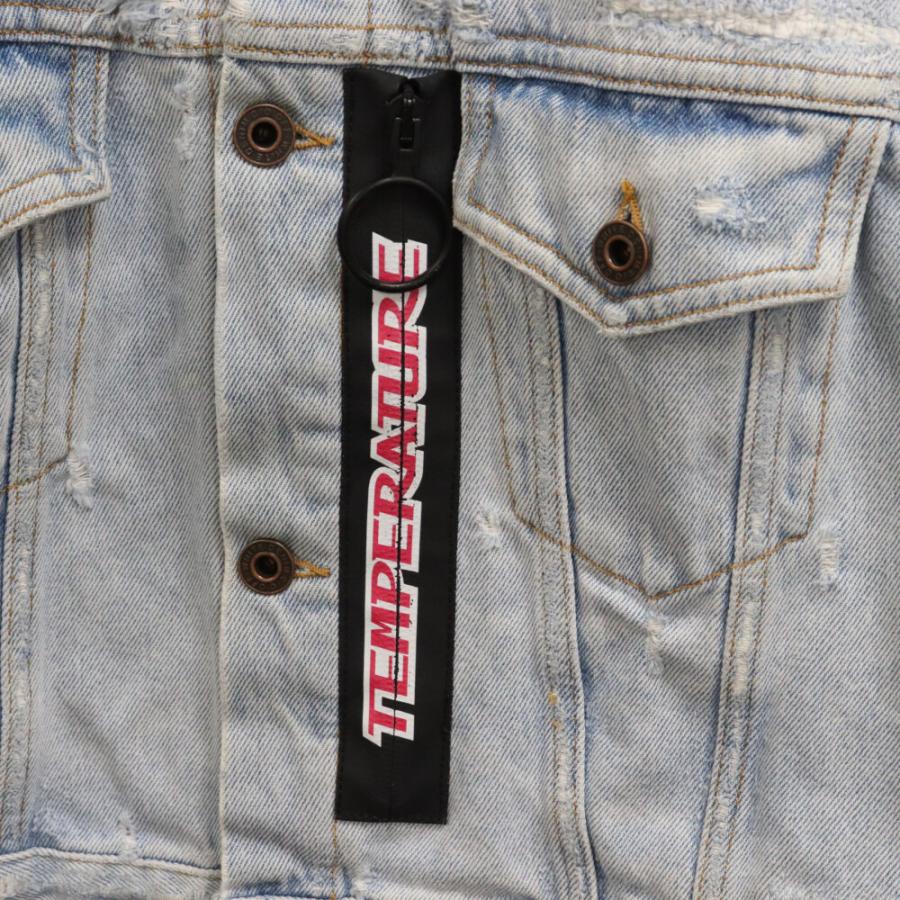 OFF-WHITE オフホワイト BLEACH CROPPED DENIM JACKET ブリーチ OFF-WHITE オフホワイト BLEACH CROPPED DENIM JACKET ブリーチ