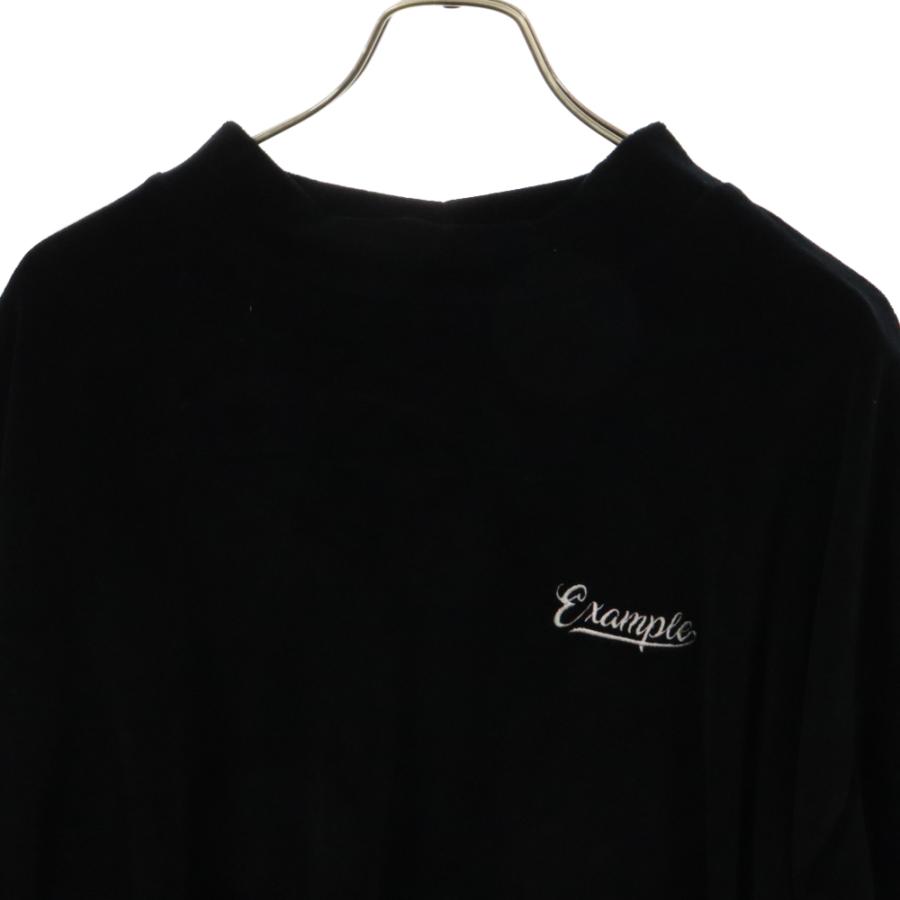 EXAMPLE エグザンプル 23SS VELVET MOCK NECK S/S TEE ベロア モック 