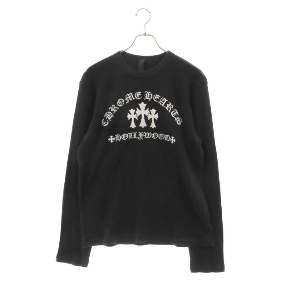 CHROME HEARTS セメタリークロスロングスリーブTシャツ Mサイズ CHROME HEARTS（クロムハーツ） Y NOT Cemetery Cross Thermal L/S Tee