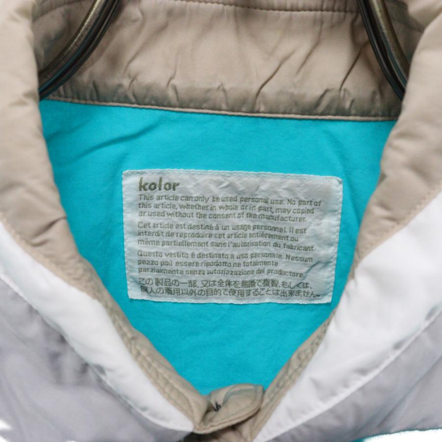 kolor カラー 24SS ドローストリング切替長袖シャツ ブルー kolor カラー 24SS ドローストリング切替長袖シャツ ブルー