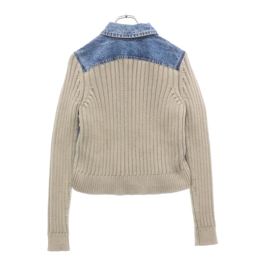 DIESEL ディーゼル ニット切替 ウォッシュ加工 デニムジャケット DIESEL ディーゼル ニット切替 ウォッシュ加工 デニムジャケット