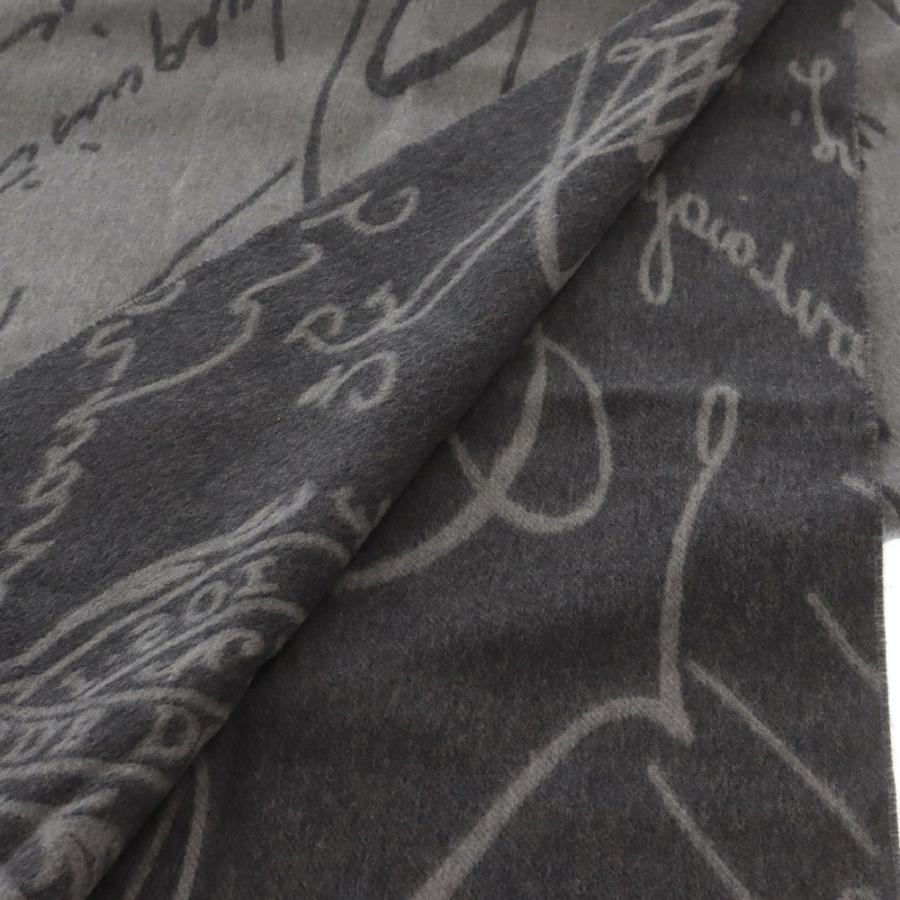 Berluti（ベルルッティ） シグネチャー スクリットマフラー グレー