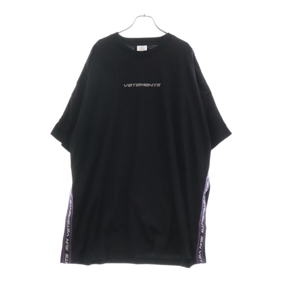 VETEMENTS ヴェトモン Logo Taped Over Size Tee ロゴテーパード 